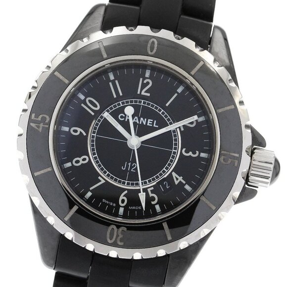 CHANEL J12 H0681 Black ceramic date black Dial Quartz Ladies Watch_902424 - Picture 1 of 6